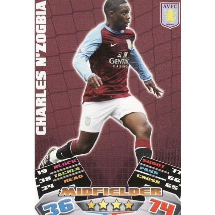 Match Attax 2011/2012 30 Charles N'Zogbia Aston Villa