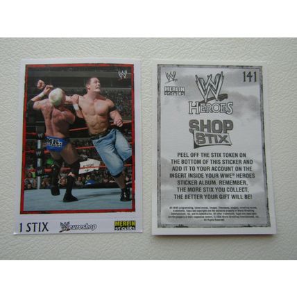 Topps - Merlin 2008 WWE Heroes Wresting Stickers 1-216 & P1-P15 Variants (EB2)