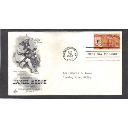 FDC Art Craft 1357 6c Daniel Boone (Cachet-Typed/A) CV40689