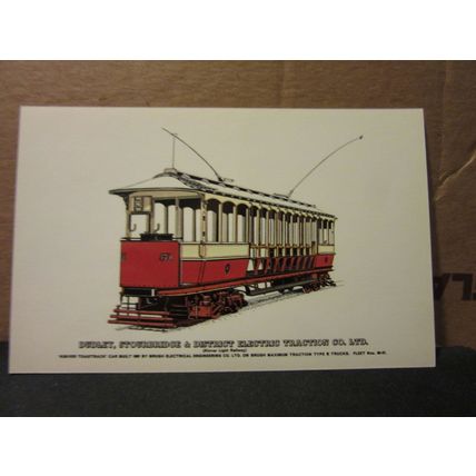 DUDLEY, STOURBRIDGE & DIS. ELECTRIC TRACTION CO. card no 39 TRAMCYCLOPEDIA set =