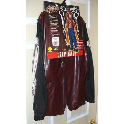 DEAD CITY CHOPPERS SKULL JACKET W/ MASK COSTUME BOYS~NEW~HALLOWEEN SZ L 14-16