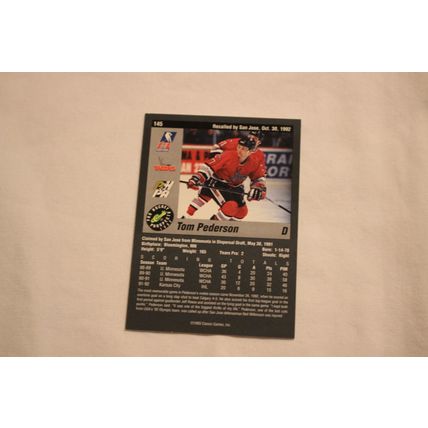 Tom Pederson 1993 Classic Pro Hockey Prospects NO. 145