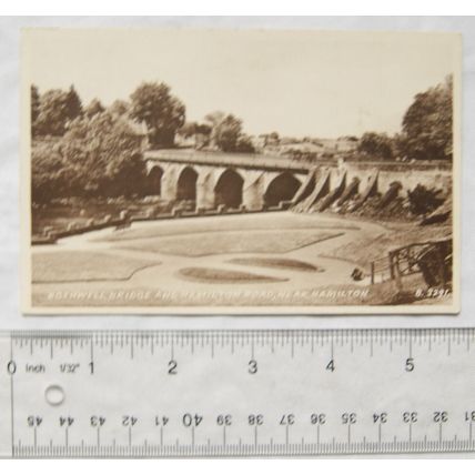 vintage postcard Bothwell Bridge & Hamilton Road near Hamilton