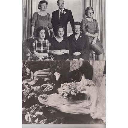 Prince Bernhard Princess Juliana Of Holland 2x Real Photo Postcard Bundle