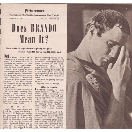 Picturegoer Weekly - Mar 1953 - Jack Hawkins "The Cruel Sea", Marlon Brando