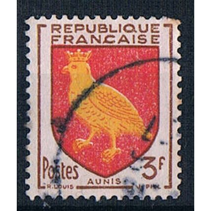 France 1954 SG1230 fr23 Coats Of Arms Aunis 3f Used Stamp