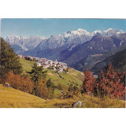 Piz Lischana Switzerland Postcard posted 1979 creased