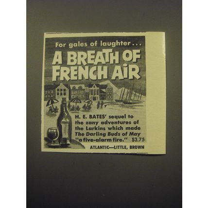 1959 Atlantic Book Advertisement - A Breath of French Air by H.E. Bates