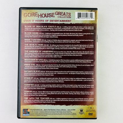 Gorehouse Greats Collection (12 Movie - 3 DVD Set) Halloween Slasher Zombie Fest