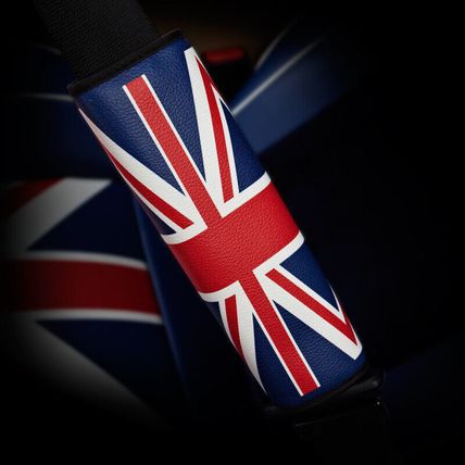 2pcs Car Shoulder Pad Strap Cover Union Jack Seat Belt Cover