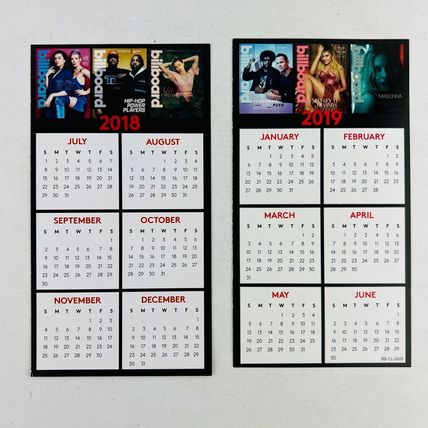 Billboard Magazine 2018/2019 Calendar Cards
