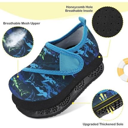 JIASUQI Toddler Water Shoes Boys Girls Quick Dry Beach Shoes Barefoot Swim Aqua