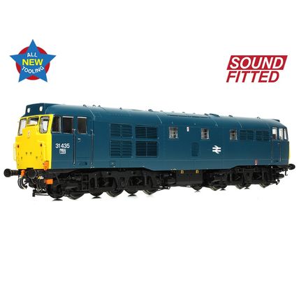 Bachmann 35-825SF Class 31/4 31435 Refurbished BR Blue DCC Sound Fitted - NEW