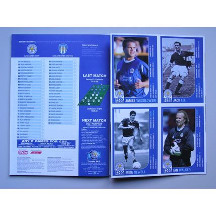 LEICESTER CITY v COLCHESTER UNITED Championship 23/09/2006