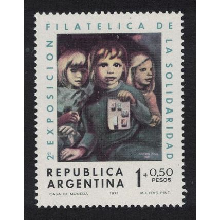 Argentina Painting 'Stamps' by Mariette Lydis 1971 MNH SG#1383