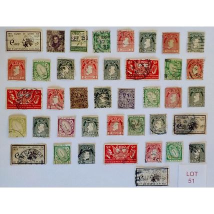IRELAND STAMPS - VARIOUS DENOMINATIONS. LOT 51. (see description)