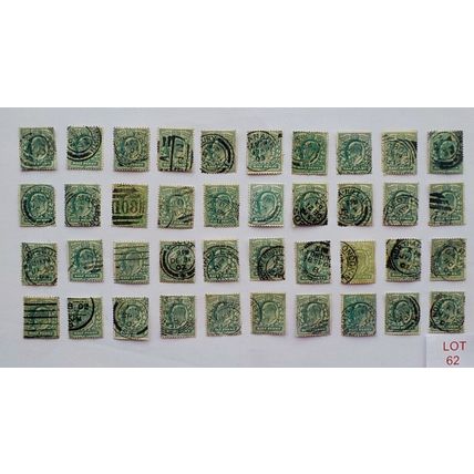 BRITISH STAMPS - EDWARD VII - HALF PENNY. LOT 62. (see description)