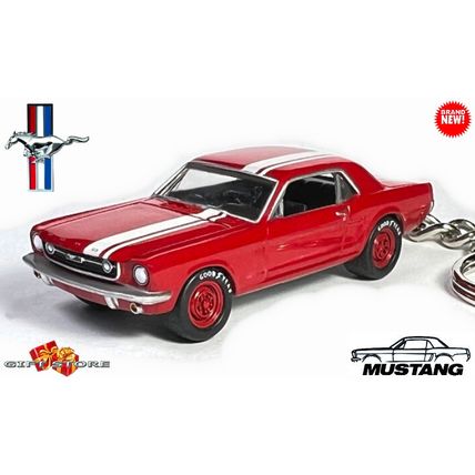 RARE KEYCHAIN 1964½ 65 RED FORD T5 MUSTANG CUSTOM Ltd Ed.