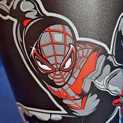 New ZAK Lot 2 Marvel SPIDERMAN TUMBLERS Plastic Drink Cups Water Miles Morales