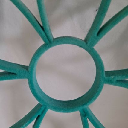 TEAL FLOWER SCARF HANGER Belt Tie Velvet Holder Closet Organizer Storage Necktie