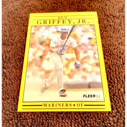 1991 Fleer # 450 Ken Griffey Jr Seattle Mariners Near/Mint/Mint Or Better HOF