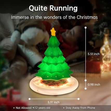 Levitating Christmas Tree Lights,6.5Inch Floating Display with Christmas Tree fo