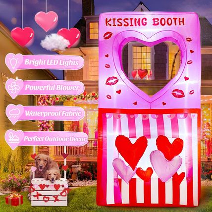 Ourwarm 7FT Valentines Day Inflatable, Valentine Inflatables Outdoor Decorations