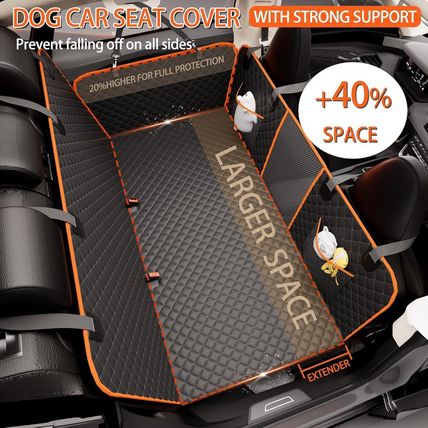 Back Seat Extender for Dogs,Holds 420Lbs,Waterproof Dog Car Seat Cover for Back