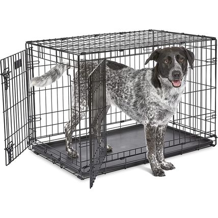 Midwest Homes for Pets Newly Enhanced Single & Double Door Icrate Dog Crate, Inc