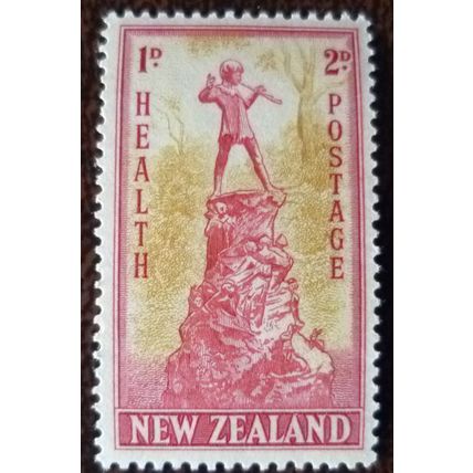 New Zealand 1945 Health Stamps 2d Peter Pan Statue Kensington mint stamp SG666
