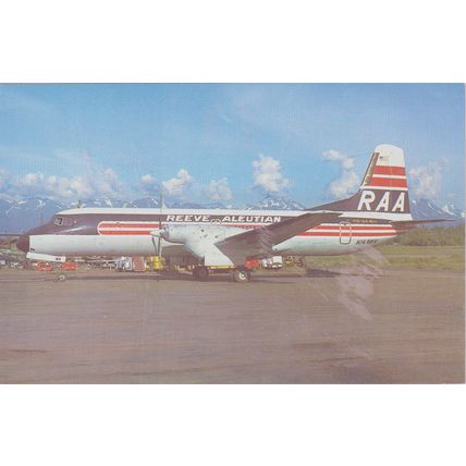 Reeve Aleutian NAMC YS 11A 621 Civil Aircraft Postcard (QA241)