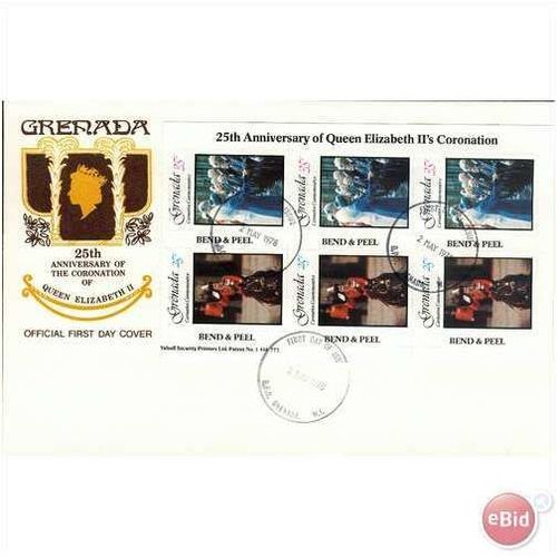 Grenada FDC 1978 - SG 950 x3 - SG 951 x3 - 25th Anniversary of Coronation 4