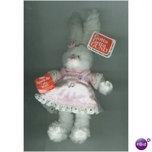 Gund Catcher Girl Musical Rabbit WT