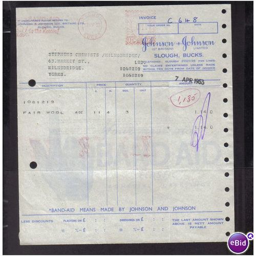 JOHNSON & JOHNSON LTD,SLOUGH,BUCKS,7AP R1953