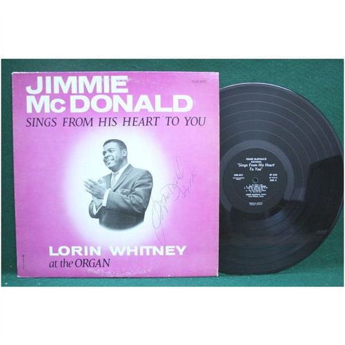 Jimmie McDonald / Lorin Whitney - From His Heart - CWR 4371 - VG+