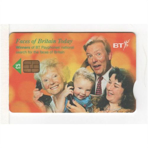 PHONE CARD - BT - FACES OF BRITAIN TODAY £5