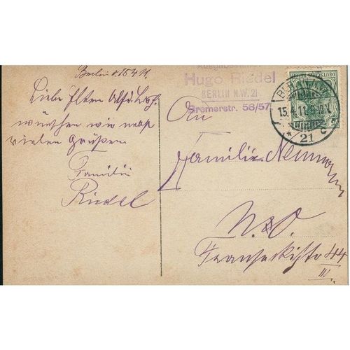 Antique Germany Postcard 1911 - Frohliche Ostern! (Happy Easter!)