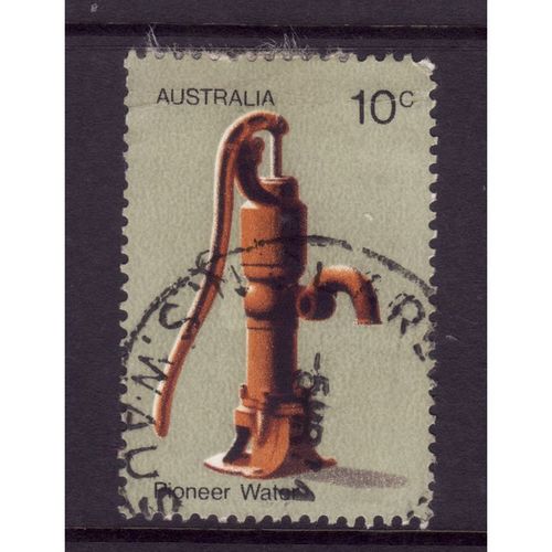 AUSTRALIA 1972 PIONEER LIFE SG 524 10c WATER PUMP FINE USED#2
