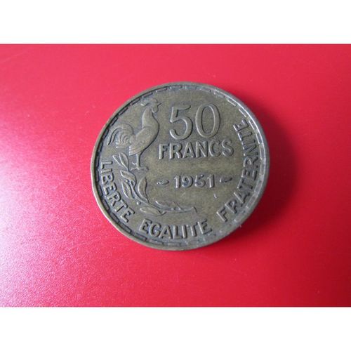 1951 FRANCE 50 FRANCS FREE POST. T