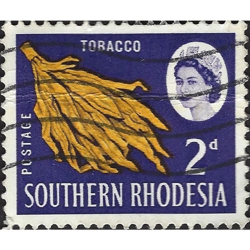 SOUTHERN RHODESIA, Tobacco, violet blue 1964, 2d, #2