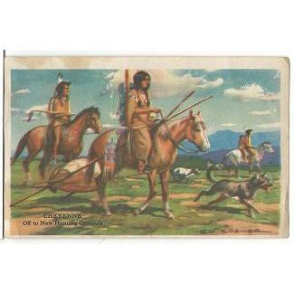 BELL BREAD ' VINTAGE ' CHEYENNE INDIAN ' insert card