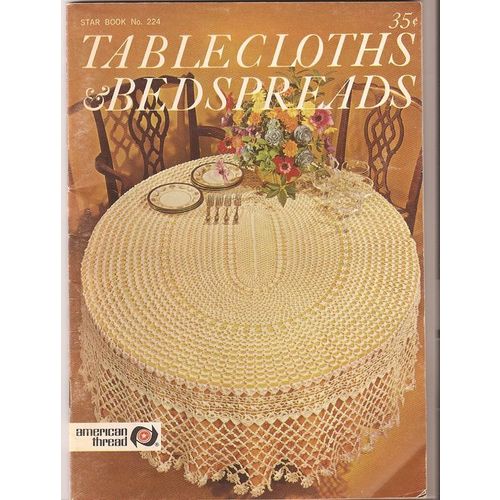 Vintage Crochet Booklet Tablecloths & Bedspreads