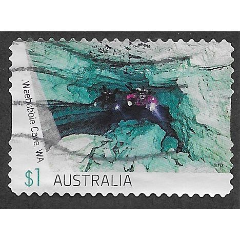 AUS 2017 $1.00 (S/A)'CAVES -WEEBUBBIE CAVE' FINE USED (EBID63-913)