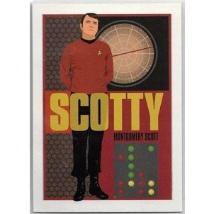 STAR TREK ' ANIMATED series ' card # U 5 SCOTTY 9 2014 )