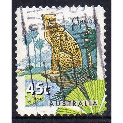 Australia 1994 Zoos - Endangered Species - Cheetah 45c s/a Used