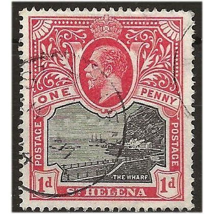 St Helena 1912 SG73 1d Black & Carmine-Red Fine Used .. ..