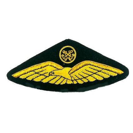 GREECE COAST GUARD PILOT GOLD BULLION WIRE WING EXCELLENT QUALITY CP BRAND