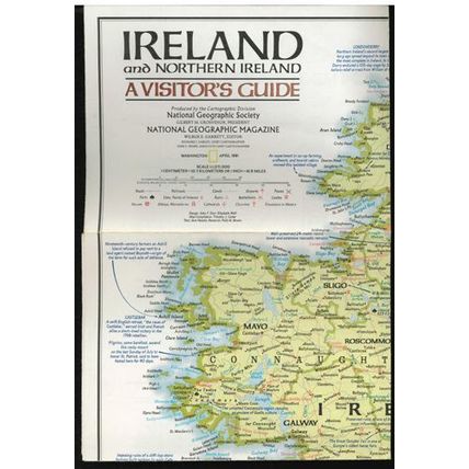 IRISH WONDERS 1888 HB w/DJ WITH Map of Ireland FREE Shipping