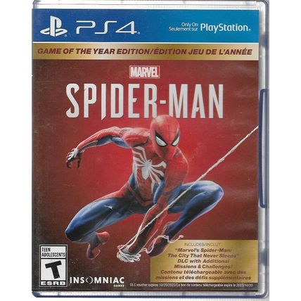 Marvel Spider-Man Game for PlayStation 4 PS4 3004314 Insomniac 2018 Rated T