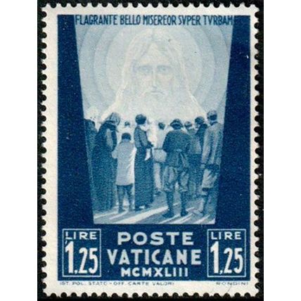 Vatican 1942 Aid to the Victims of War 1.25L MNG Stamp